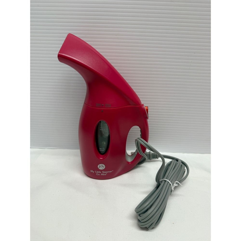 Joy Mangano My Little Steamer Go Mini Handheld Travel Garment Steamer PINK NEW
